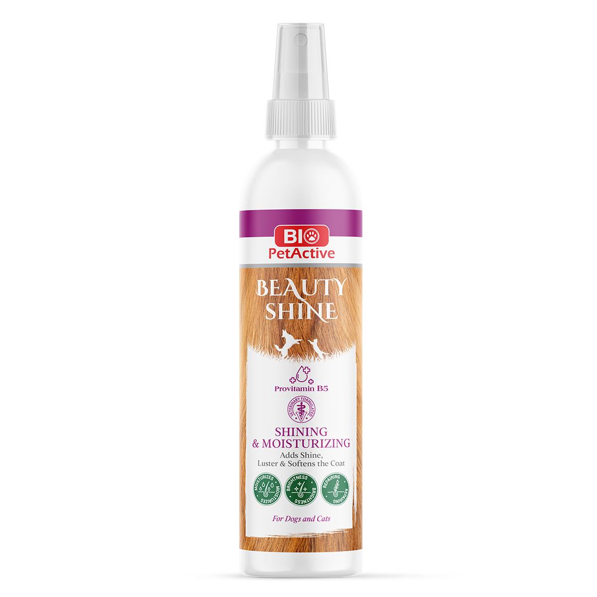 Bio PetActive Beauty Shine Kedi ve Köpek Tüy Parlatıcı Sprey 100 Ml.