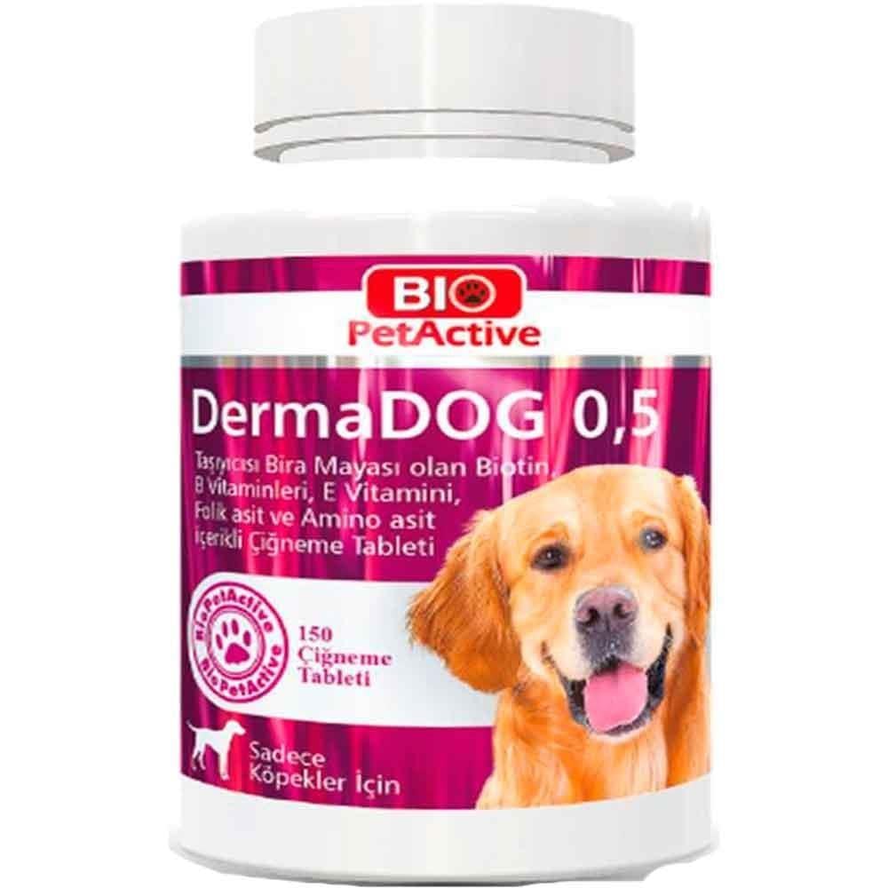 Bio PetActive Dermadog Küçük Irk Sarımsak Tablet 75 Gr. (150 Tablet)