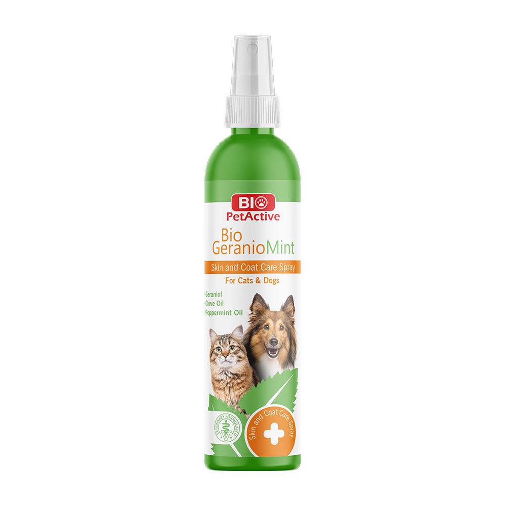 Bio PetActive Geraniomint Kedi̇ Köpek Tüy Bakım Spreyi̇ 100 Ml.