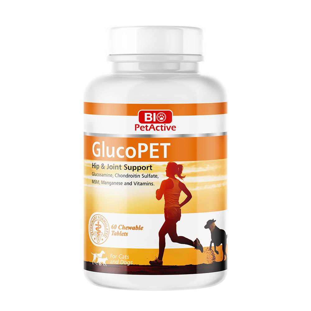 Bio PetActive Glucopet Kedi̇ Ve Köpekler İçi̇n Eklem Güçlendi̇ri̇ci̇ Tablet 90 Gr. (60 Tablet)
