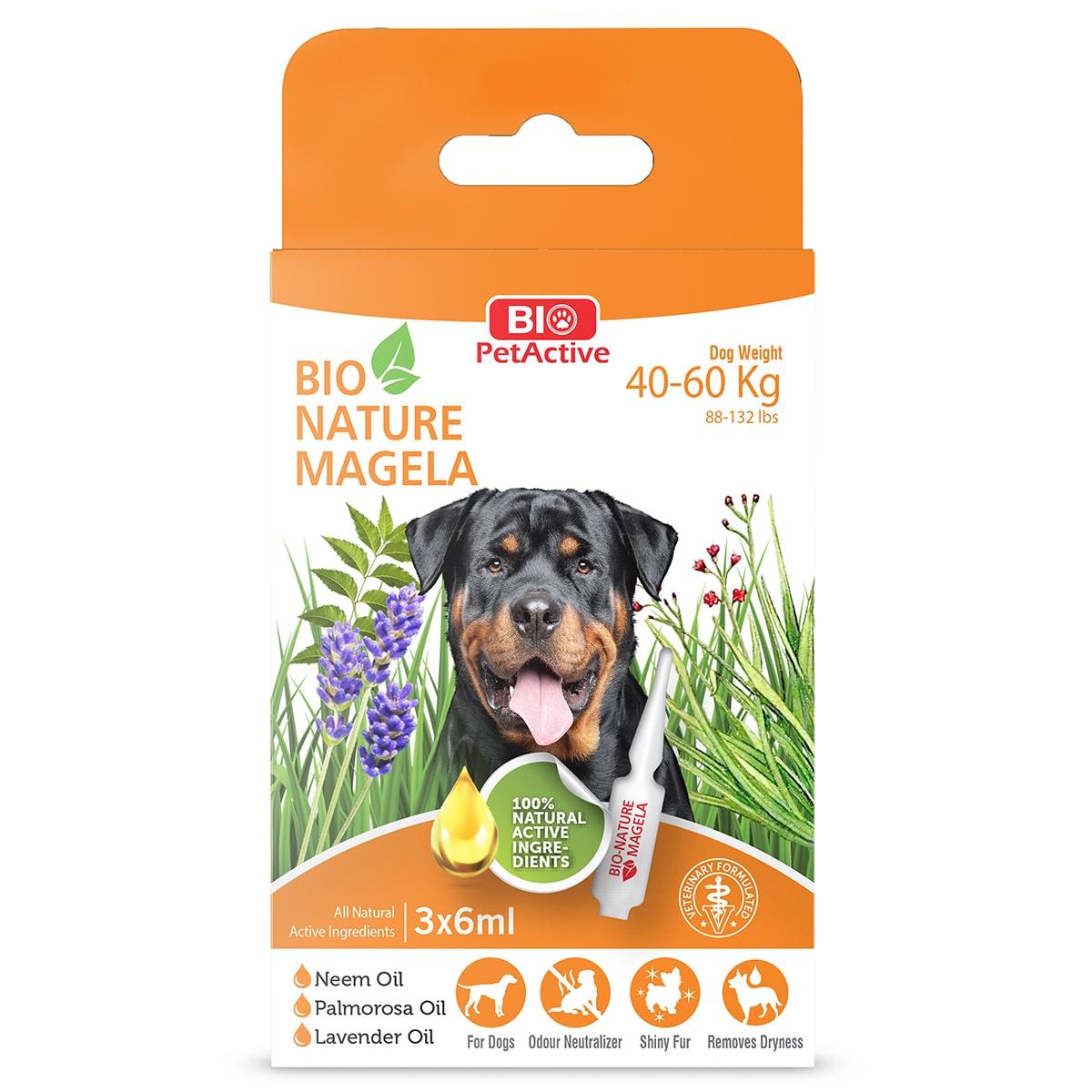 Bio PetActive Nature Magela Köpek Bit ve Pire Dış Parazit Damlası 40-60 Kg - 3x6 Ml.