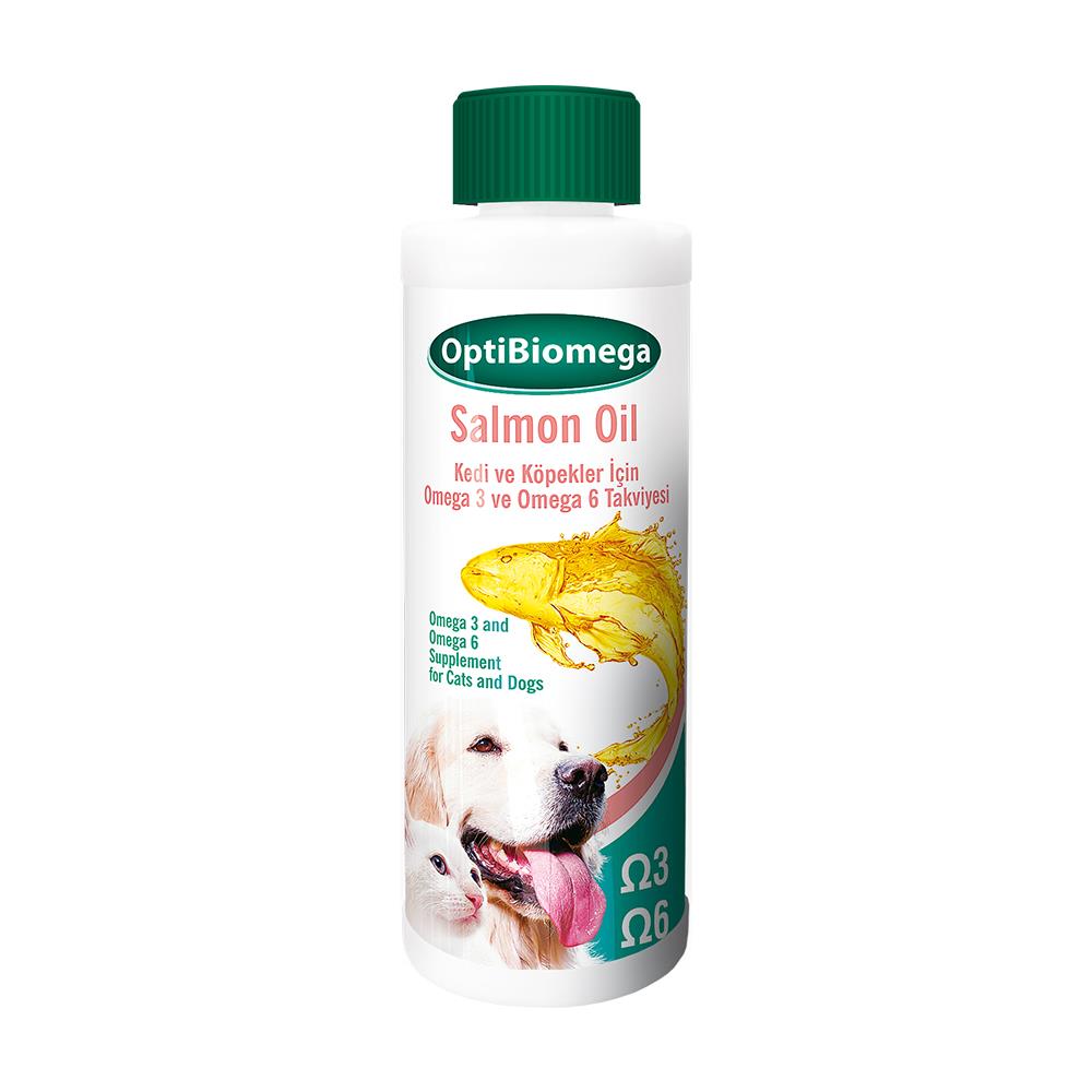 Bio PetActive Opti̇bi̇omega Salmon Oil Omega 3-6 Kedi̇ ve Köpekler İçi̇n 250 Ml.