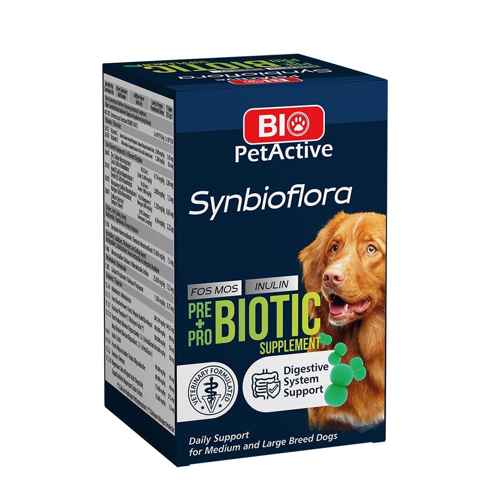 Bio PetActive Synbioflora Probiotic Büyük Irk Köpek Tableti 72 Gr. (60 Tablet)