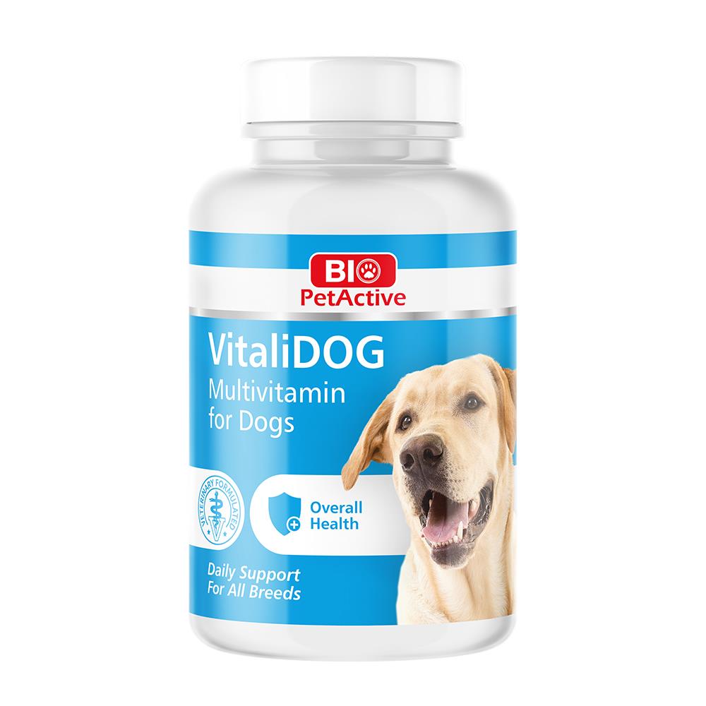 Bio PetActive Vitalidog Küçük Irk Köpekler İçin Multivitamin Tablet 30 Gr. (60 Tablet)