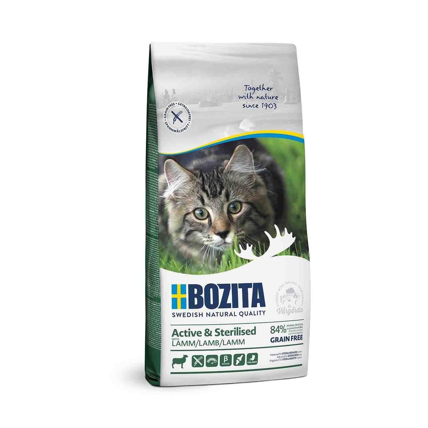 Bozita Active & Sterilised Grain Free Lamb Kuzu Etli Kısır Kedi Maması 10 Kg