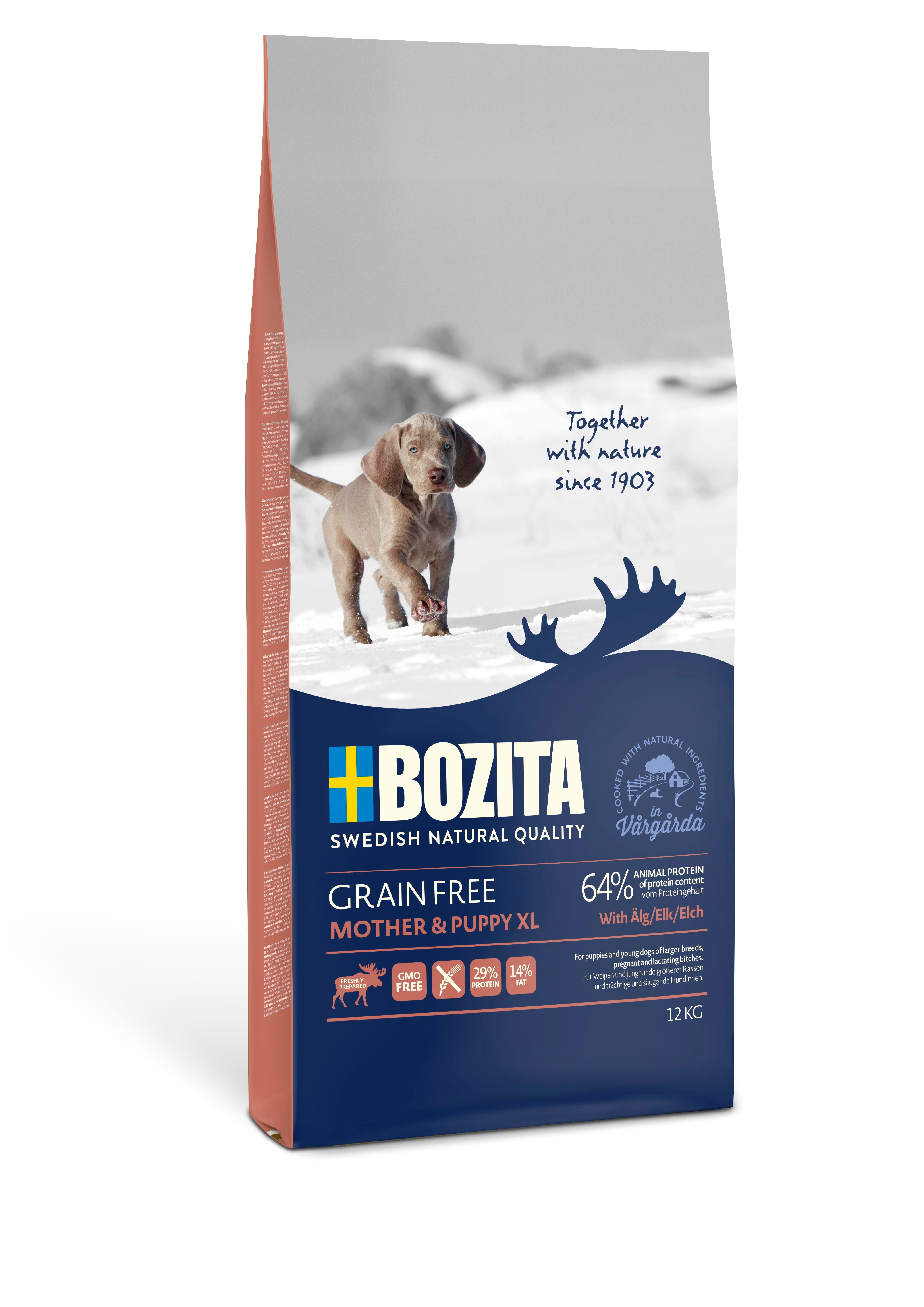 Bozita Grain Free Mother & Puppy XL Tahılsız Geyik Etli Yavru Köpek Maması 12 Kg