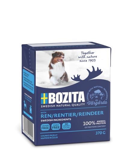 Bozita Reindeer Tetra Tahılsız Geyik Etli Yetişkin Köpek Konservesi 370 Gr
