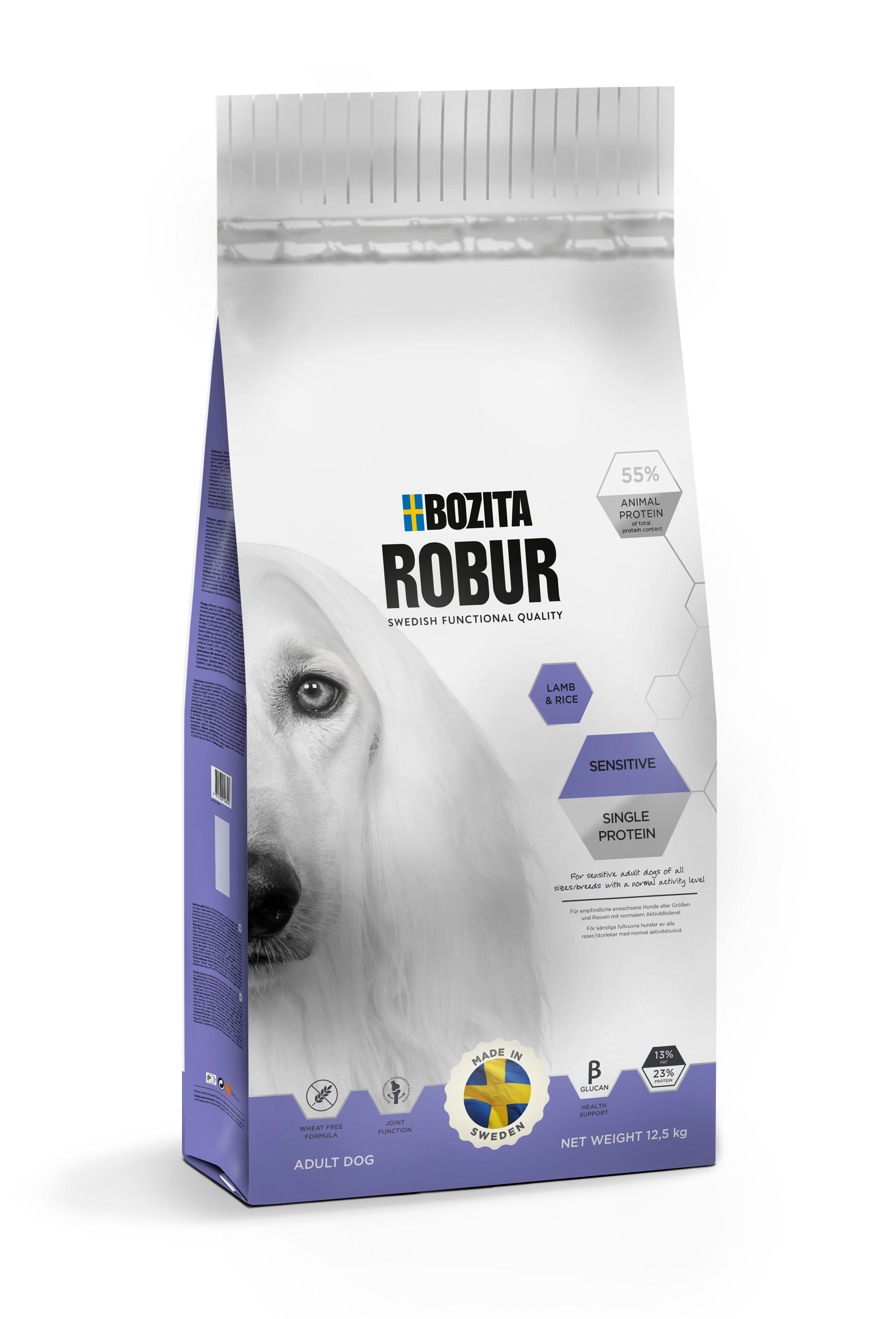 Bozita Robur Sensitive Single Protein Lamb Kuzulu Yetişkin Köpek Maması 12,5 Kg