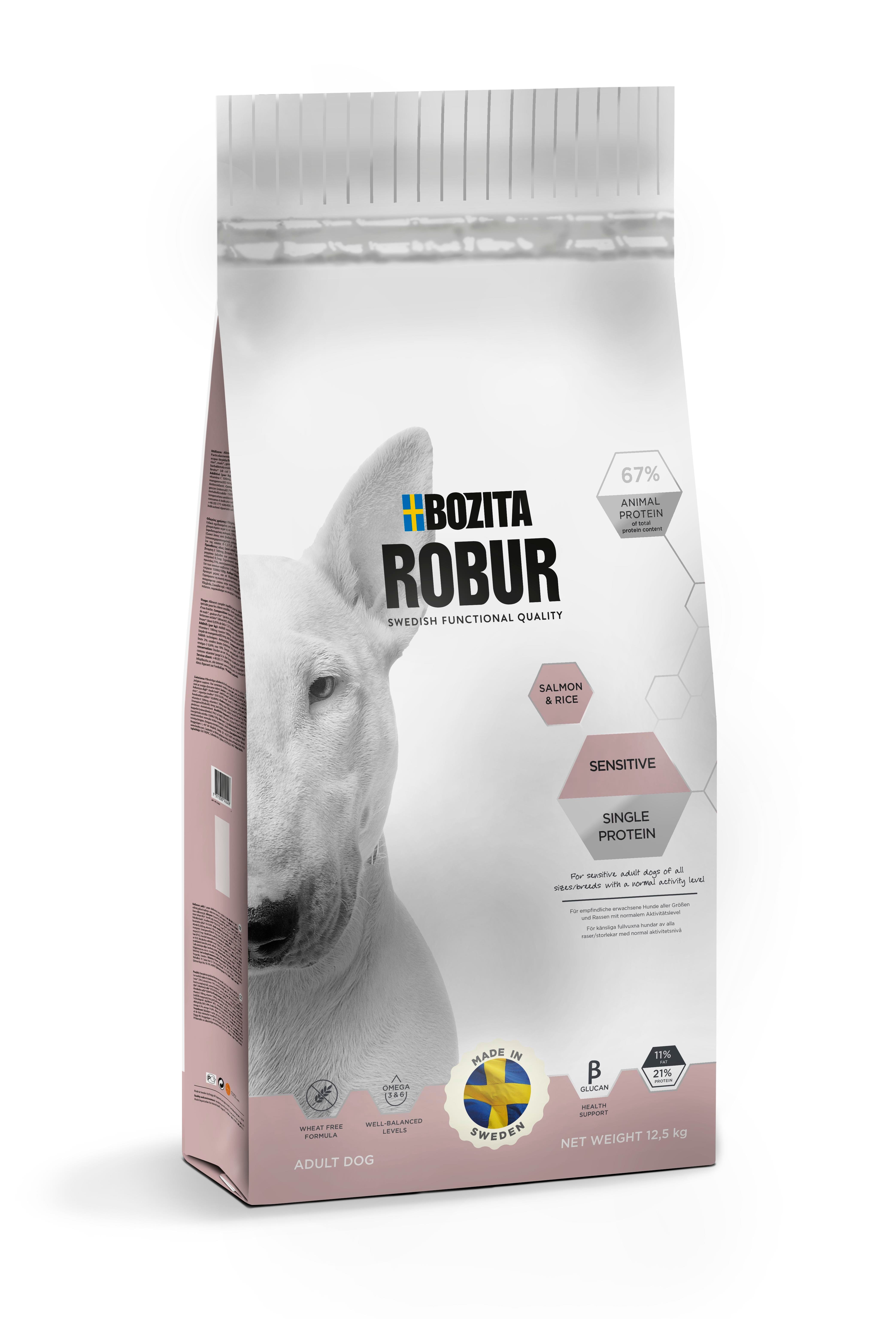 Bozita Robur Sensitive Single Protein Salmon Somonlu Yetişkin Köpek Maması 12,5 Kg