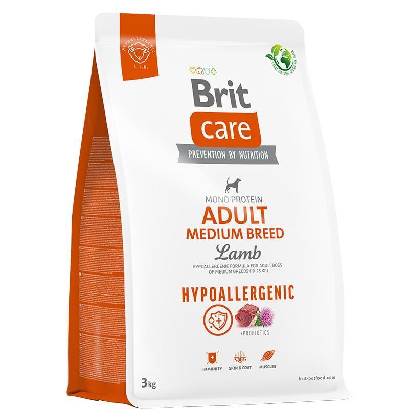 Brit Care Hypo-Allergenic Kuzulu Orta Irk Yetişkin Köpek Maması 3 Kg