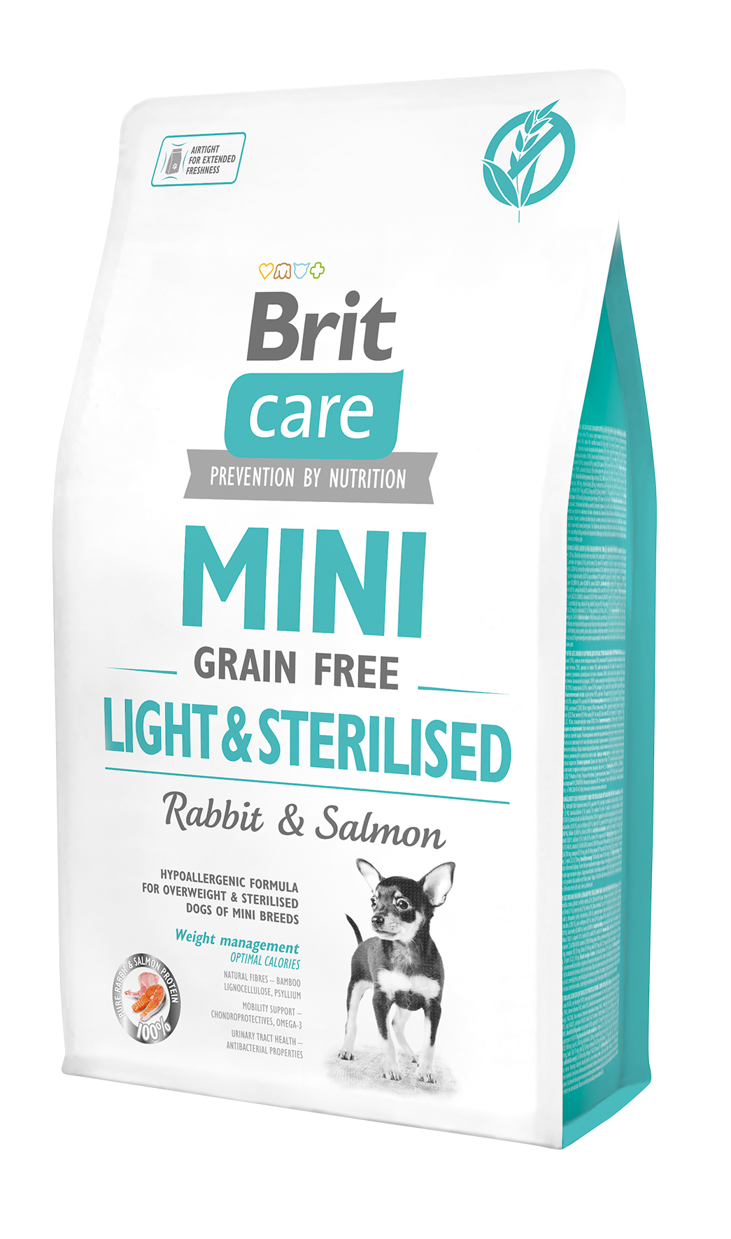 Brit Care Mini Light&Sterillised Tavşanlı Tahılsız Küçük Irk Diyet Köpek Maması 2 Kg