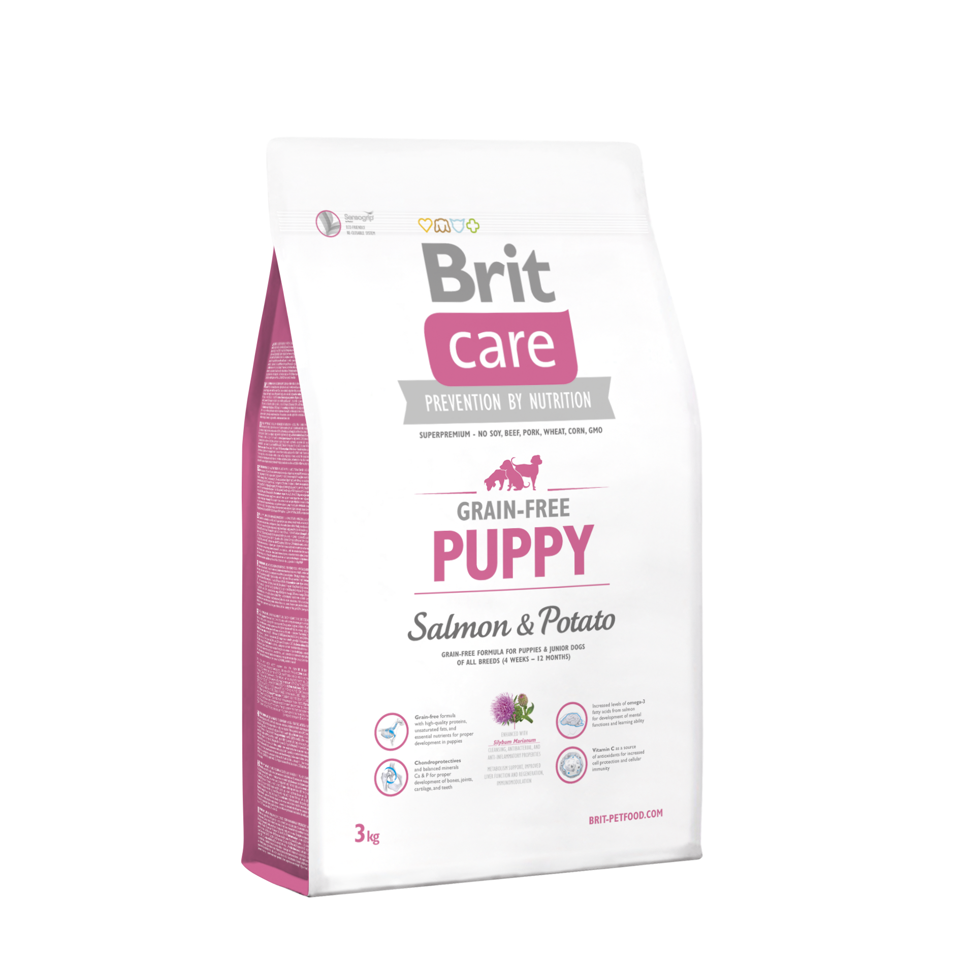 Brit Care Skin&Coat Tüm Irklar İçin Somonlu ve Patatesli Tahılsız Yavru Köpek Maması 3 Kg
