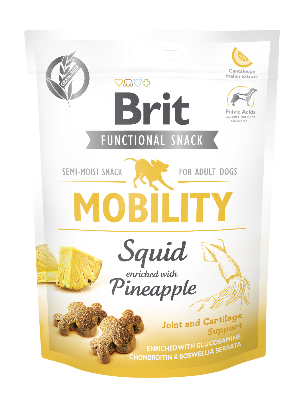 Brit Mobility Ananas ve Kalamarlı Köpek Ödülü 150 Gr