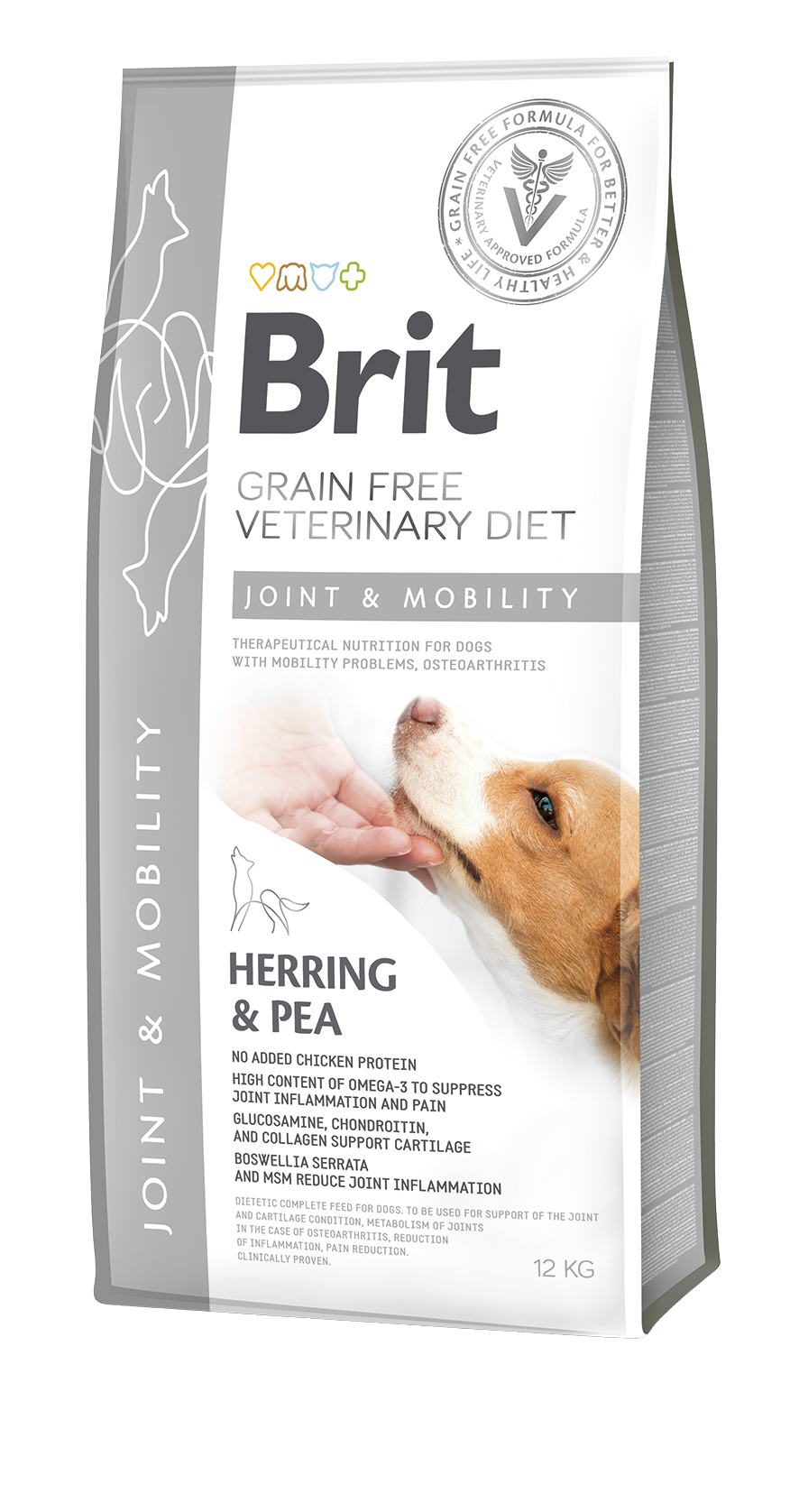 Brit Veterinary Diet Joint&Mobility Eklem Sağlığı Destekleyici Ringa Balıklı Tahılsız Köpek Maması 12 Kg