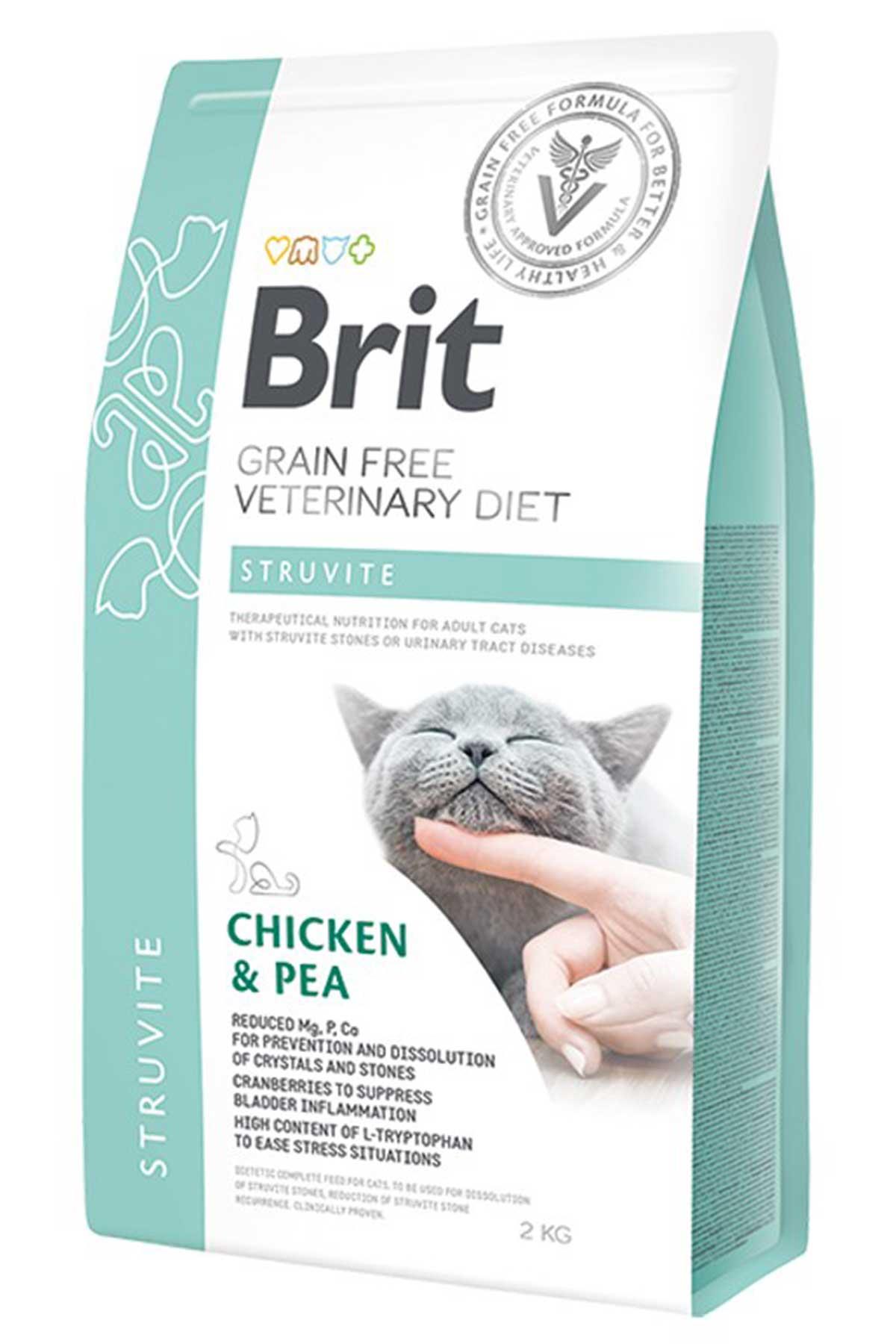 Brit Veterinary Diet Struvite İdrar Yolu Sağlığı Destekleyici Tavuklu Tahılsız Kedi Maması 2 Kg