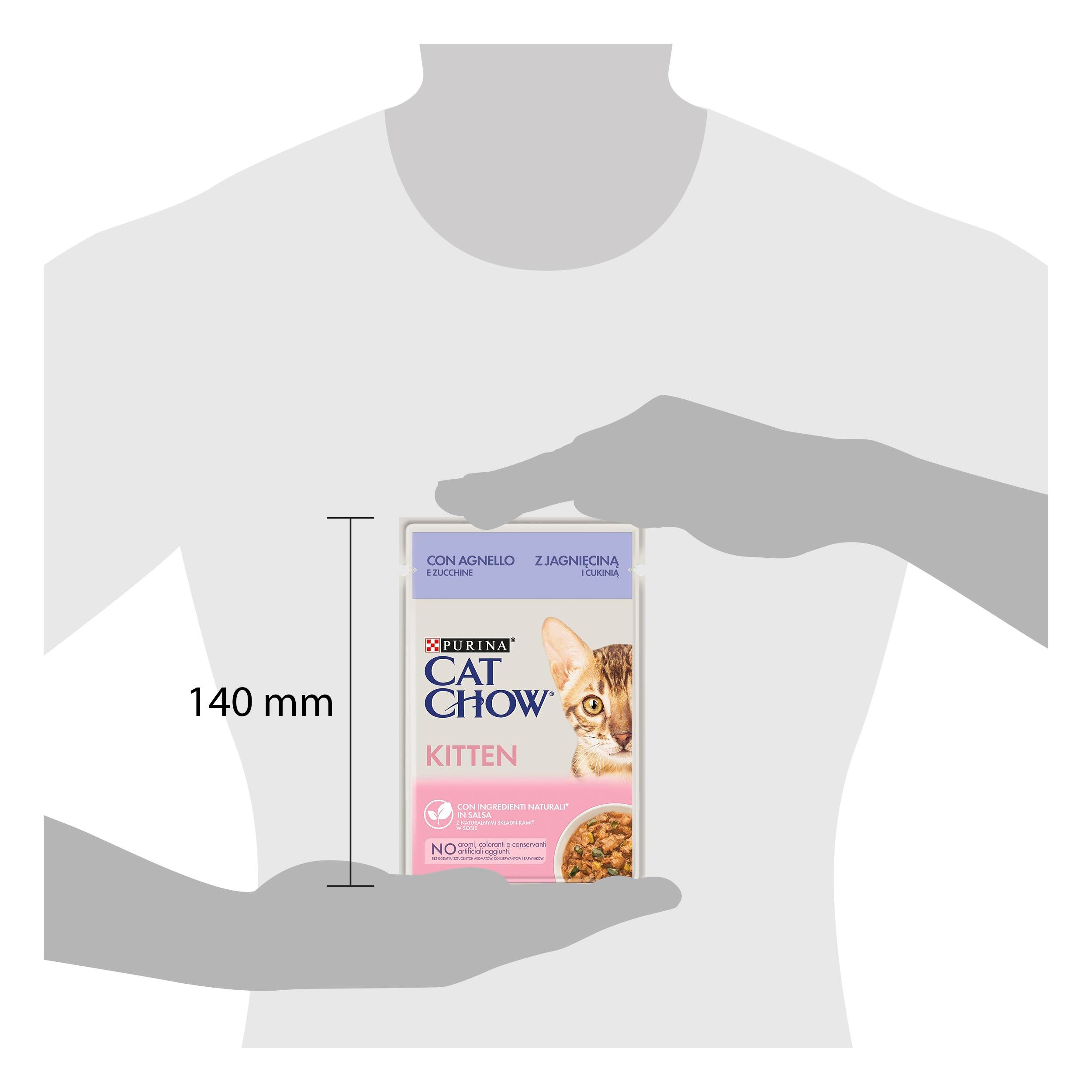 Cat Chow Pouch Kuzu Etli ve Kabaklı Yavru Kedi Yaş Maması 85 Gr