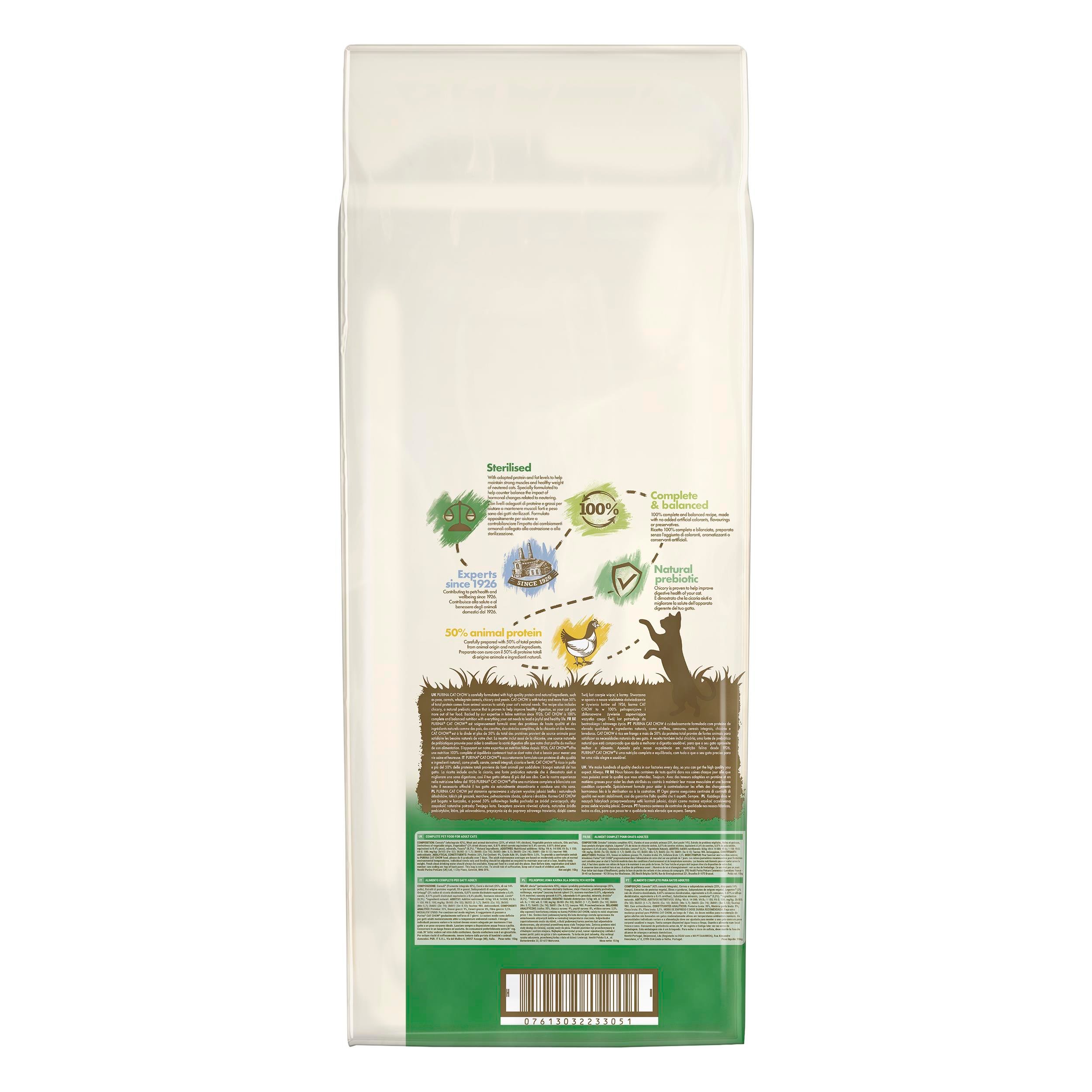 Cat Chow Sterilised Tavuklu Kısırlaştırılmış Kedi Maması 15 Kg