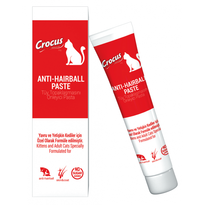 Crocus Tüy Yumağı Önleyici Kedi Malt Macunu 30 Gr