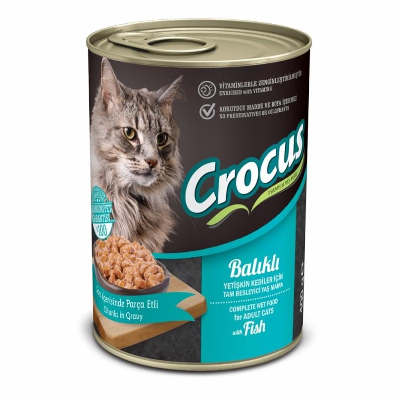 Crocus Yetişkin Kedi Balıklı Yaş Mama