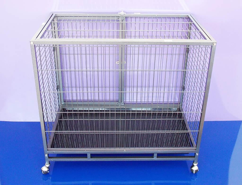 Dayang Tekerlekli Galveniz Köpek Kafesi  95x57x87 Cm