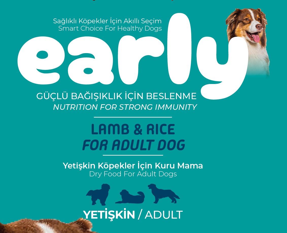 Early Kuzu Etli Yetişkin Köpek Maması 15 Kg