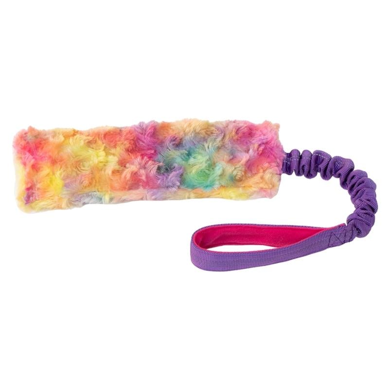 Eastland Bungee İpli Öten Peluş Köpek Oyuncağı Gökkuşağı 52 Cm