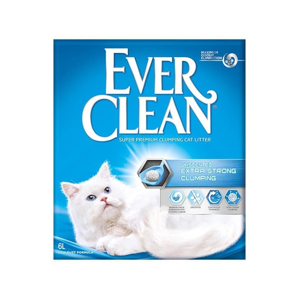 Ever Clean Extra Strong Ekstra Güçlü Kokusuz Topaklanan Doğal Kedi Kumu 6 Lt