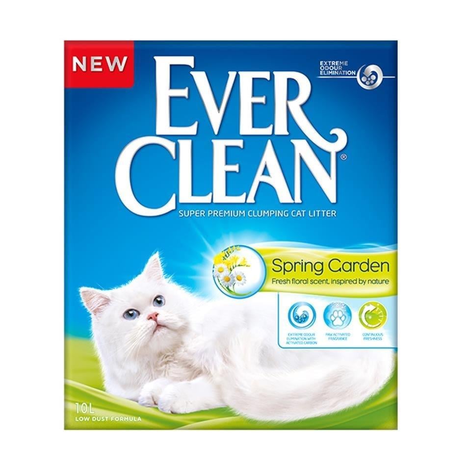 Ever Clean Spring Garden Çiçek Kokulu Topaklanan Doğal Kedi Kumu 10 Lt
