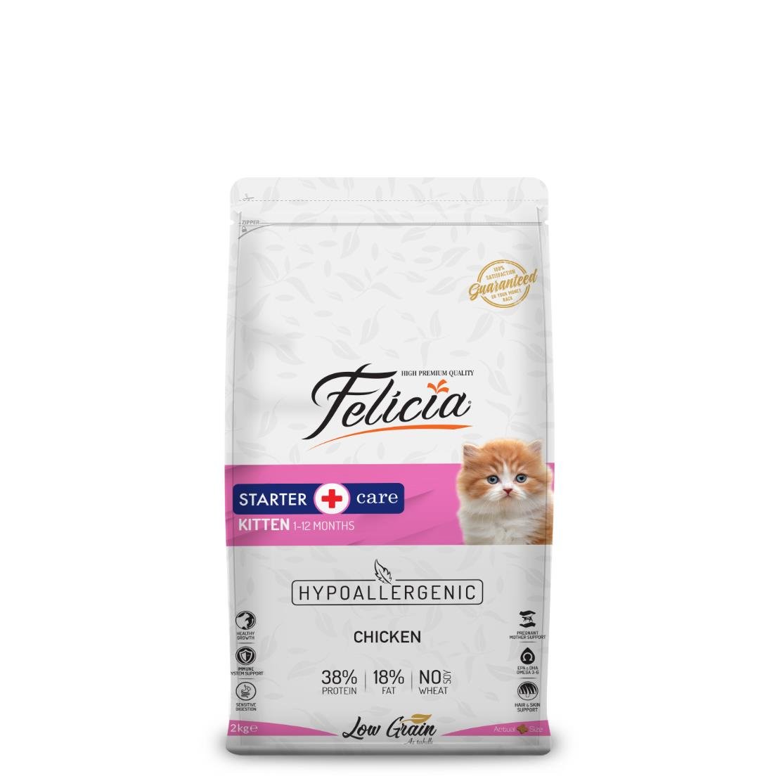 Felicia Tavuklu Düşük Tahıllı Yavru Kedi Maması 2 Kg