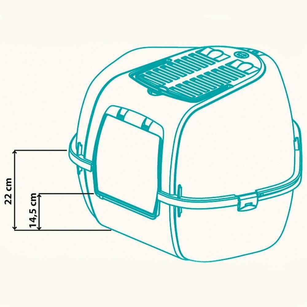 Ferplast Mika Kapalı Kedi Tuvaleti 575x515x42 Cm