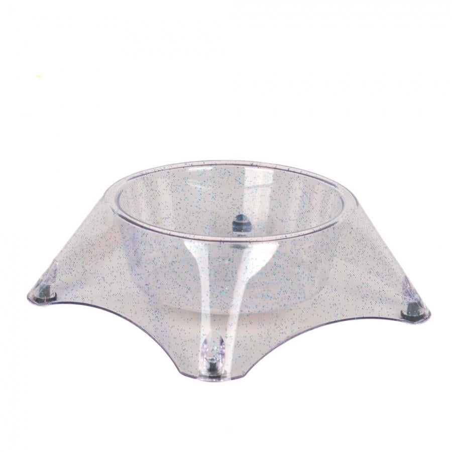 Flip Simli Yuvarlak Kedi Köpek Mama ve Su Kabı 