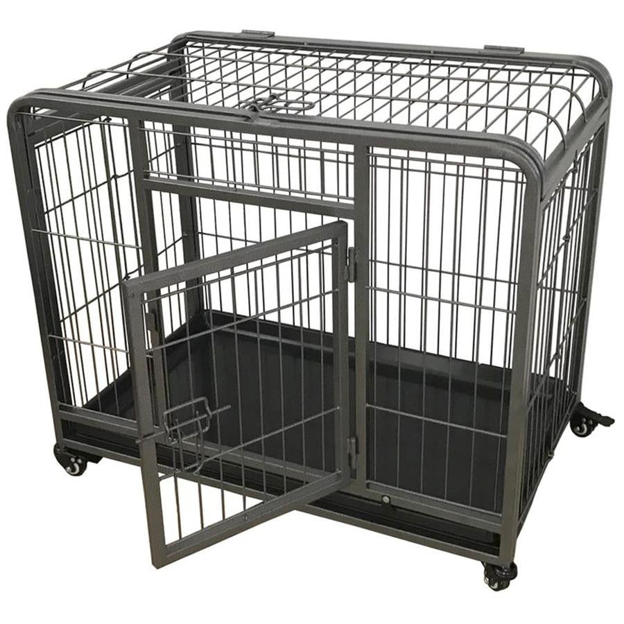 Flip Tekerlekli Köpek Kafesi 123x75x81 Cm