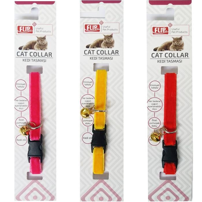 Flip Zilli Elegance Süet Kedi Boyun Tasması