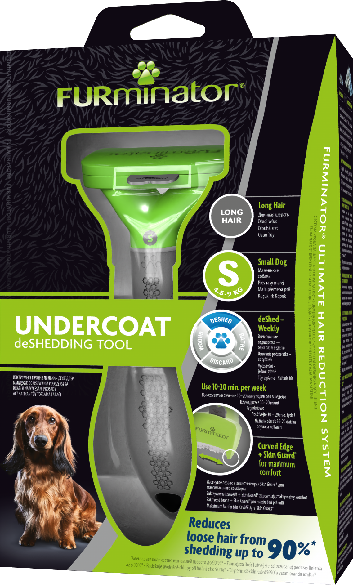 Furminator Long Hair Uzun Tüylü Köpek Tarağı (Small)