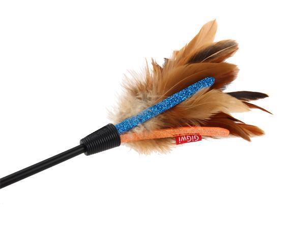 Gigwi Feather Teaser Doğal Tüylü Kedi Oltası 60 Cm