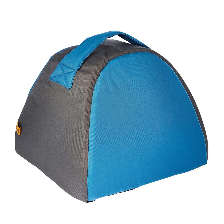 Gigwi Kanvas Kumaş Üçgen Gri Kedi Köpek Yatağı Small