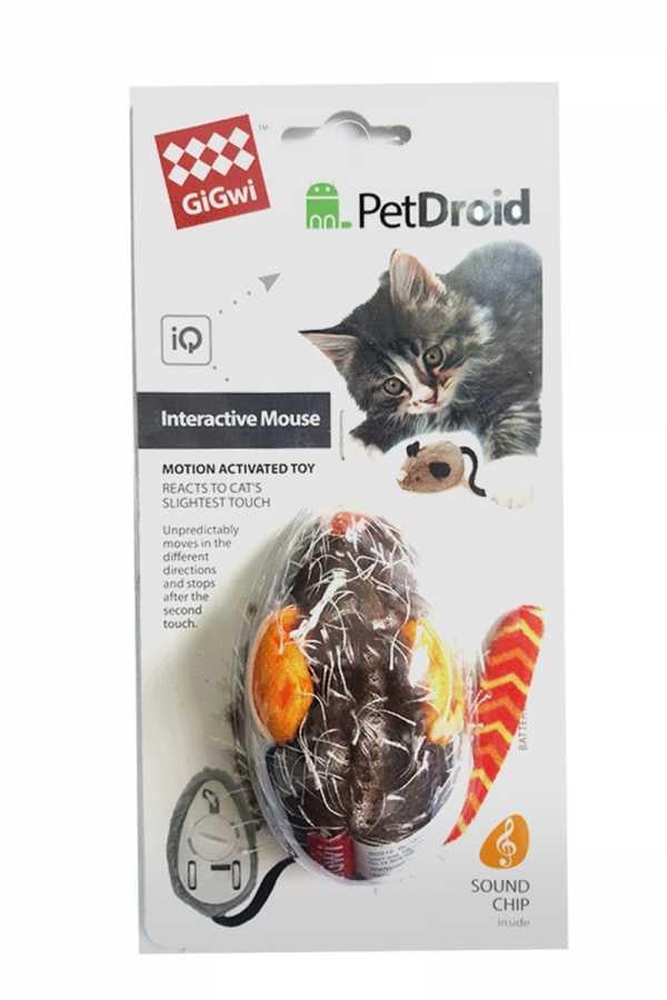 Gigwi Pet Droid Hareket Sensörlü Ses Kontrollü Kedi Fare Oyuncağı