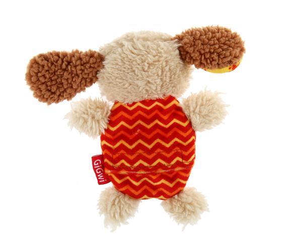 Gigwi  Plush Friendz Sesli Fare Gri-Kırmızı Peluş Köpek Oyuncağı