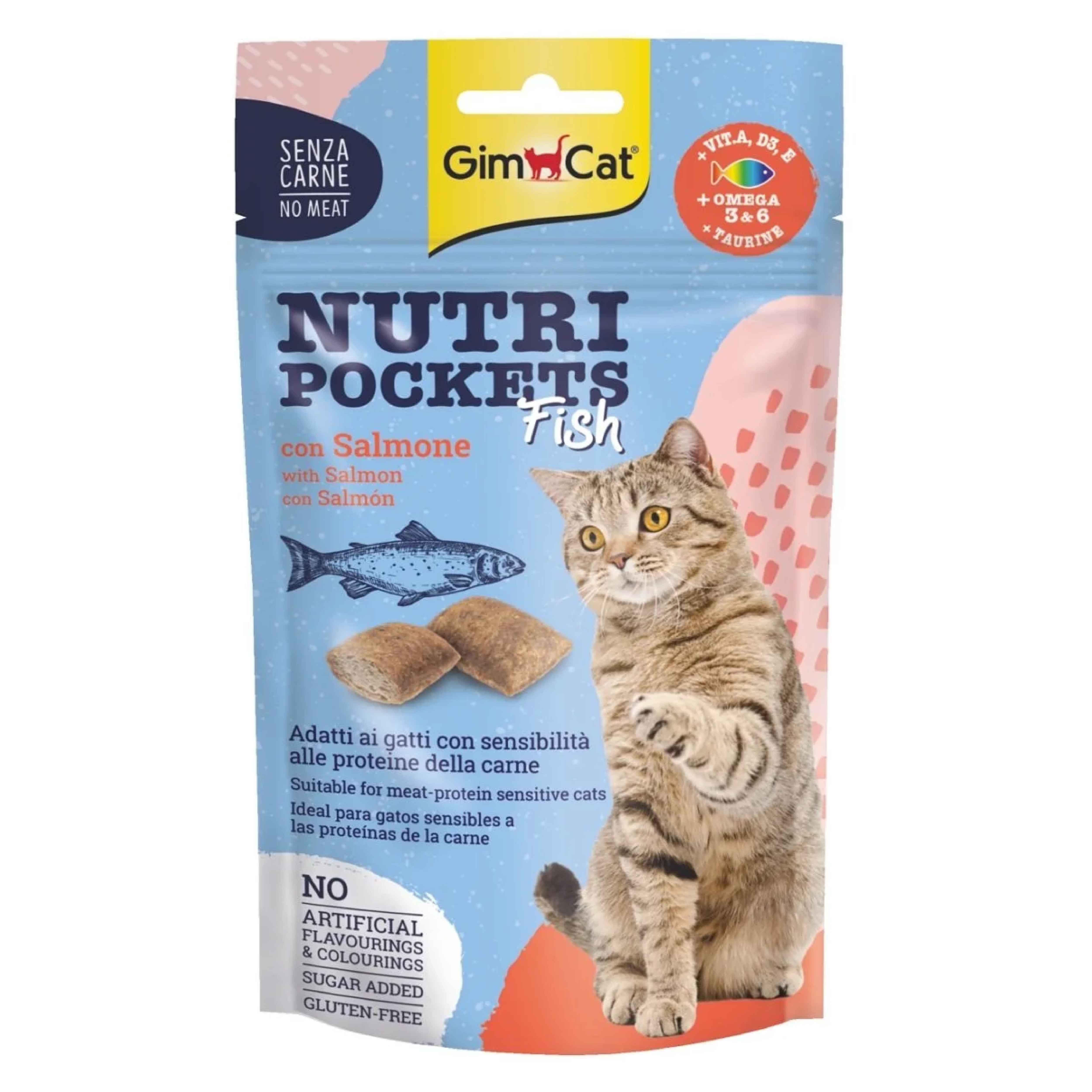Gimcat Nutripockets Somonlu Kedi Ödülü 60 Gr