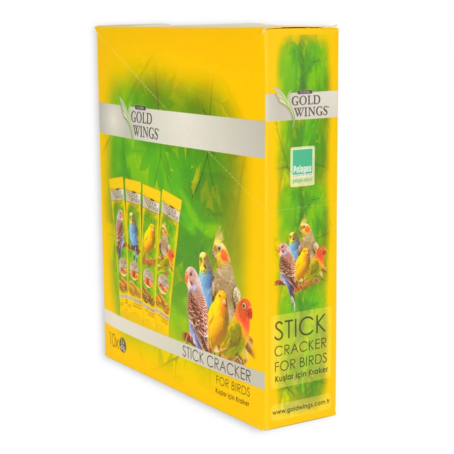 Gold Wings Ballı Muhabbet Kuşu Krakeri 2'li Paket