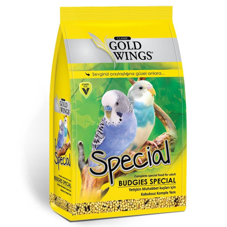 Gold Wings Classic Muhabbet Kuşları İçin Kabuksuz Yem 400 Gr.