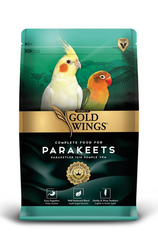 Gold Wings Premium Paraket Yemi 1 Kg.