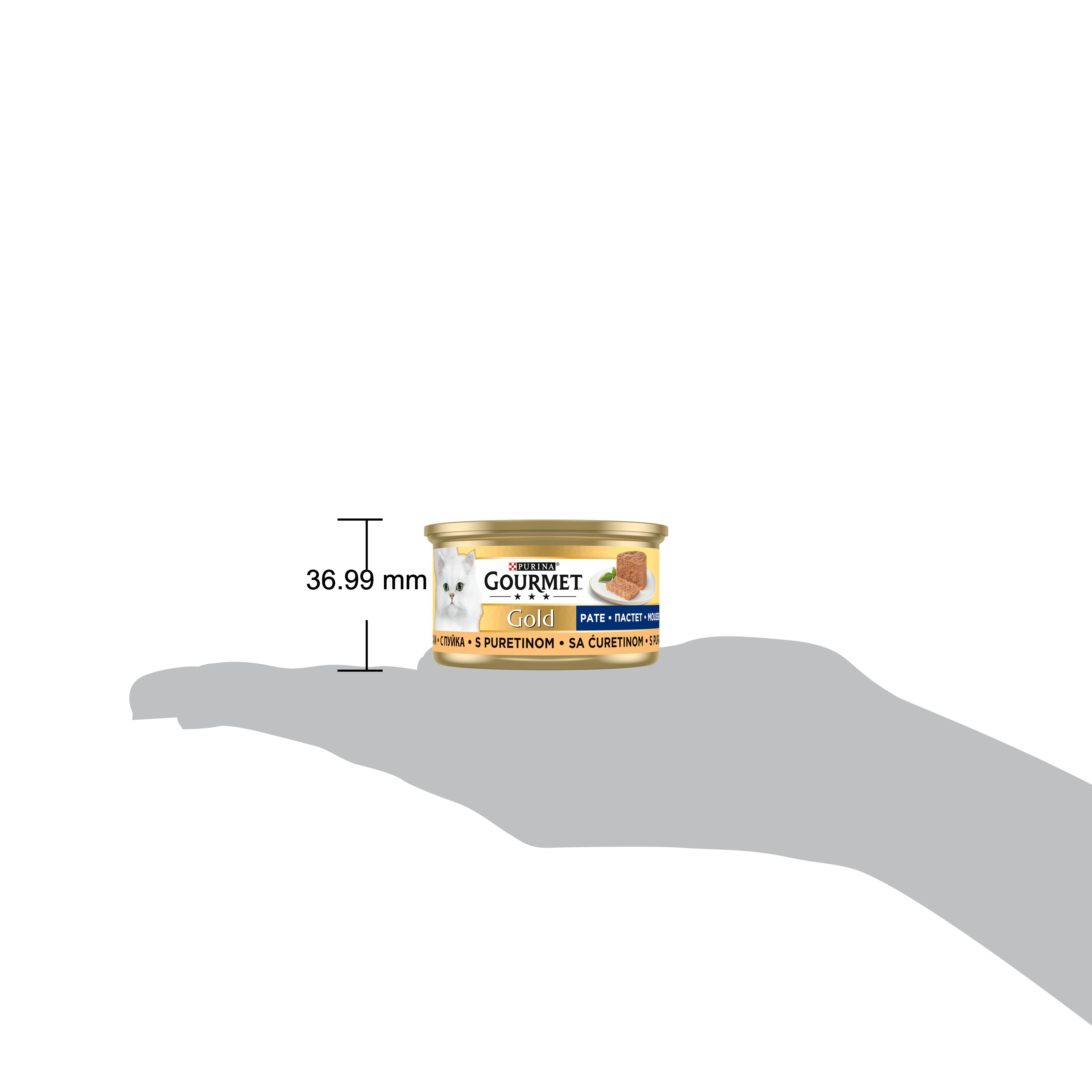 Gourmet Gold Kıyılmış Hindili Yetişkin Kedi Konservesi 85 Gr