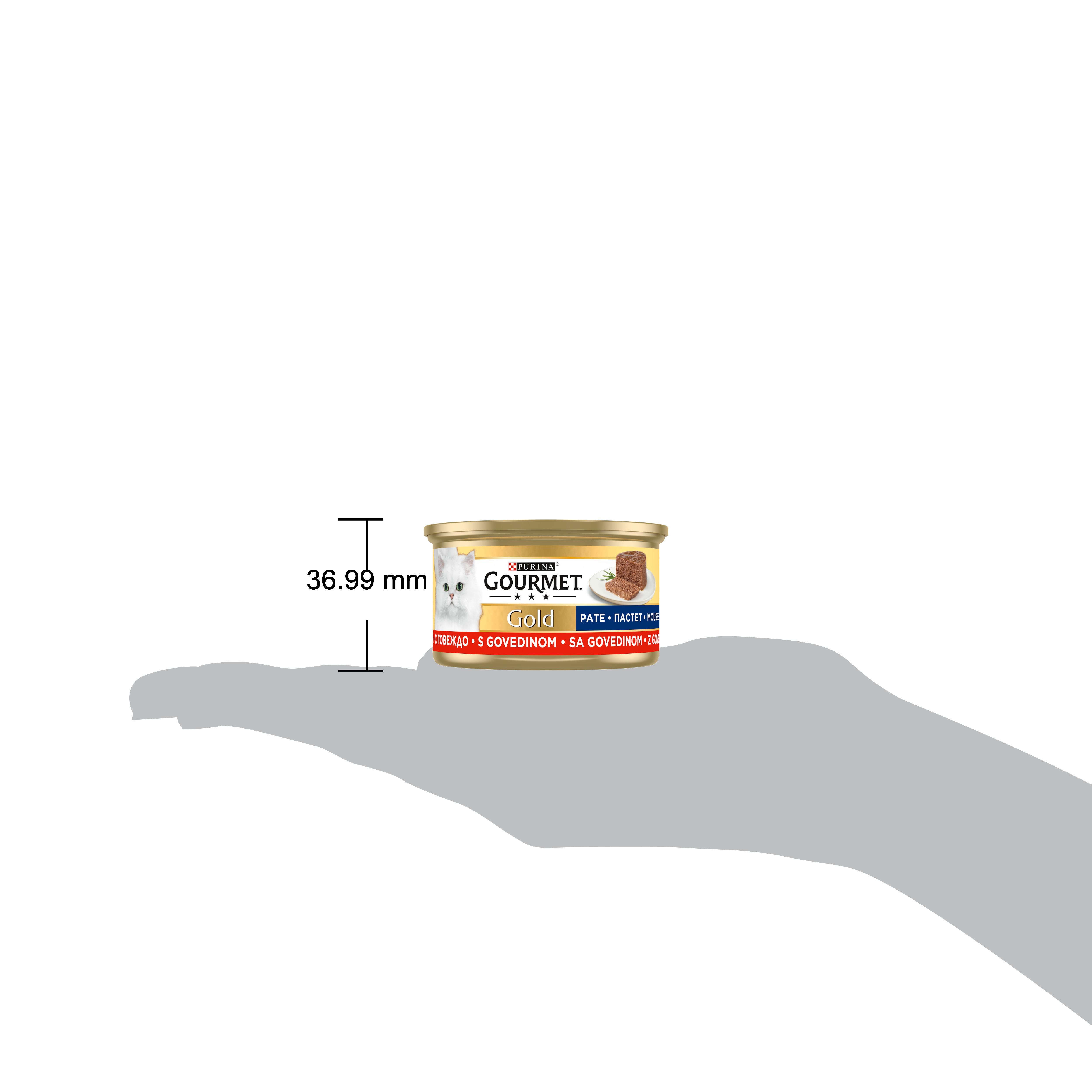 Gourmet Gold Kıyılmış Sığır Etli Yetişkin Kedi Konservesi 85 Gr