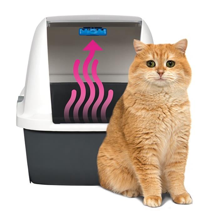 Hagen Catit Magic Blue Litter Box Kapalı Kedi Tuvaleti 57x46,5x39 Cm