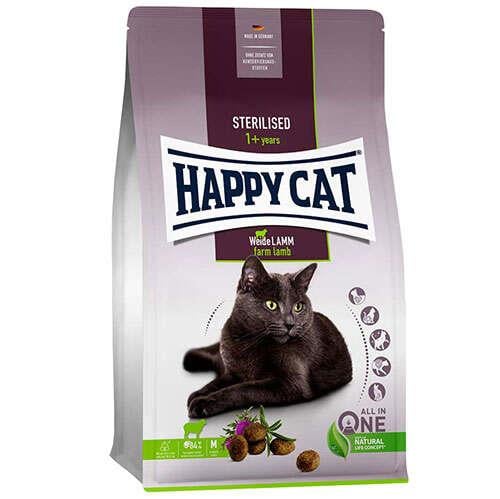 Happy Cat Sterilised Weide Lamm Kuzu Etli Kısırlaştırılmış Kedi Maması 10 Kg