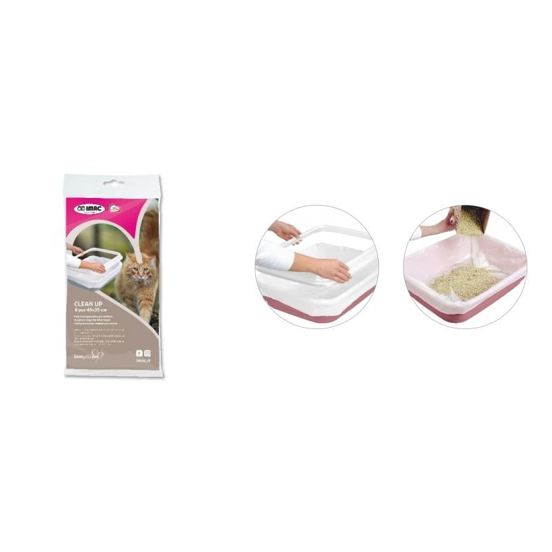 Imac Clean Up Kedi Tuvaleti Torbası 45 x 35 Cm (6 Adet)