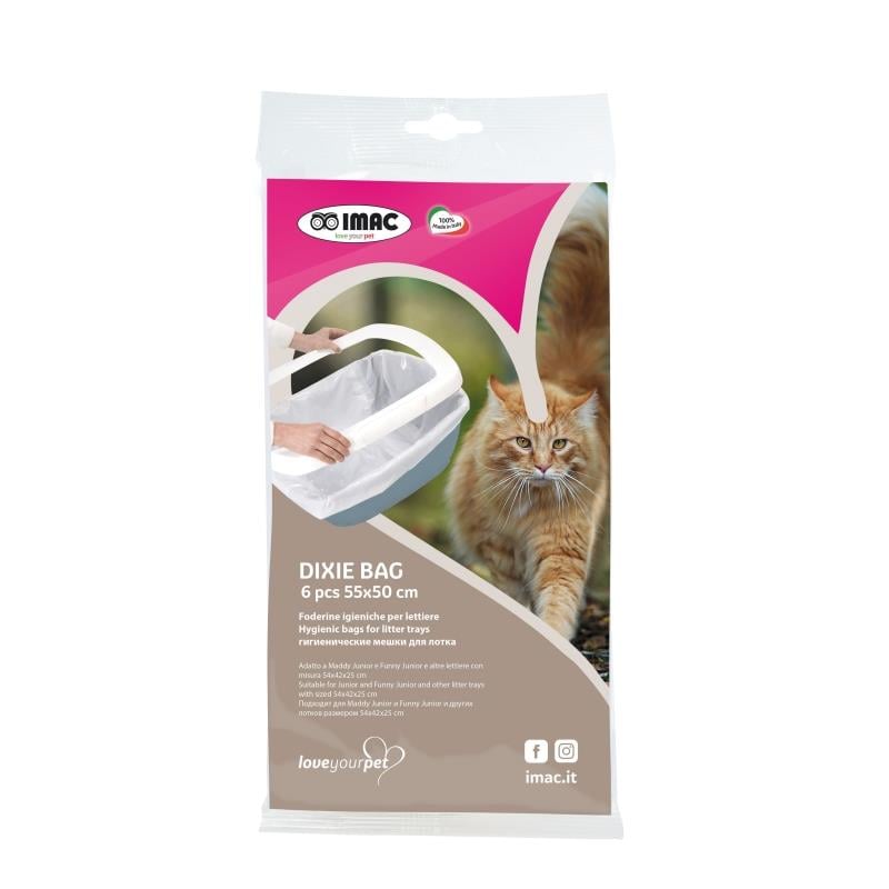 Imac Dixie Bag Kedi Tuvalet Poşeti 55 x 50 Cm (6 Adet)