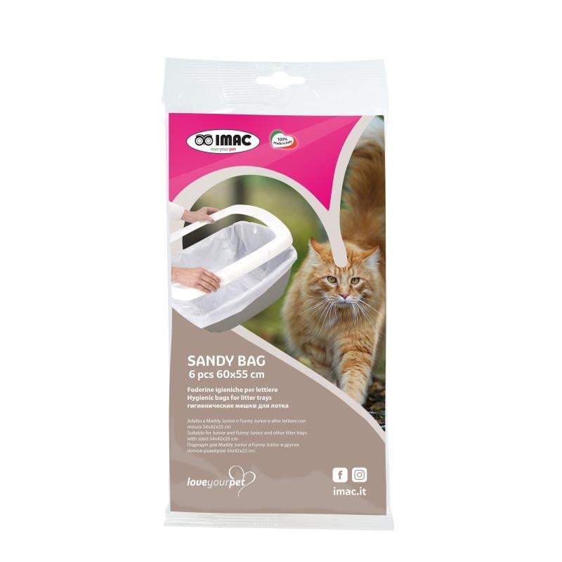 Imac Sandy Bag Kedi Tuvalet Poşeti 60 x 55 Cm (6 Adet)
