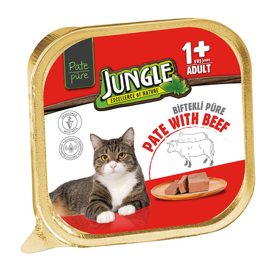 Jungle Dana Etli Yetişkin Kedi Ezme Yaş Maması 100 Gr